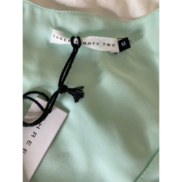 Three Eighty Two Chiffo￼n Green Dress - Picture 6 of 7